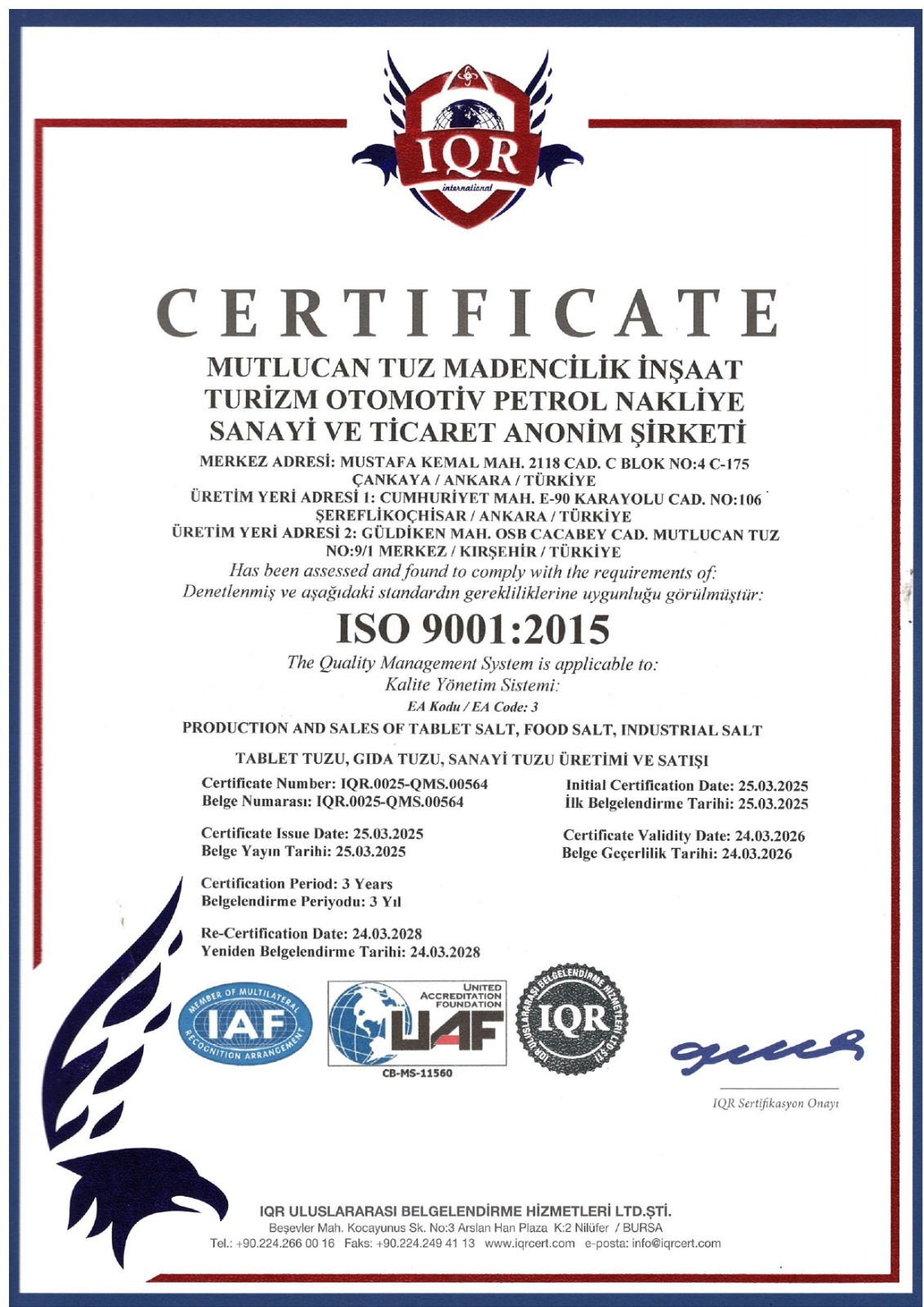 ISO 9001:2015