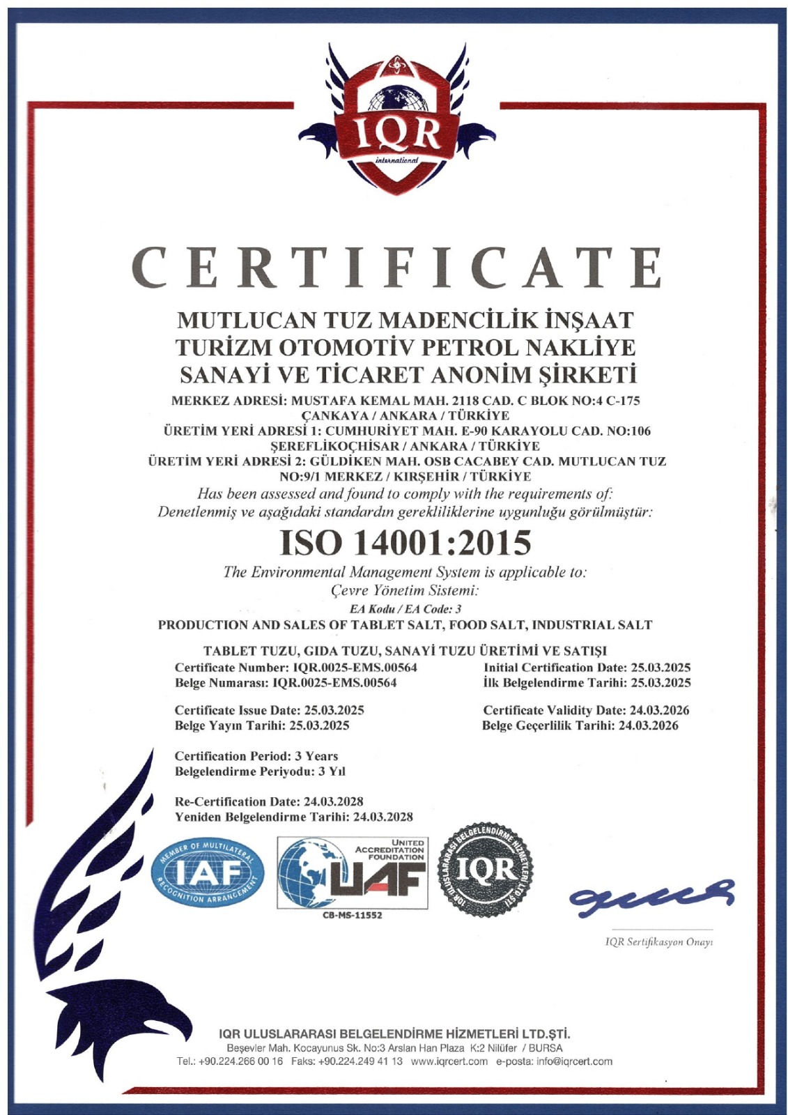 ISO 14001:2015
