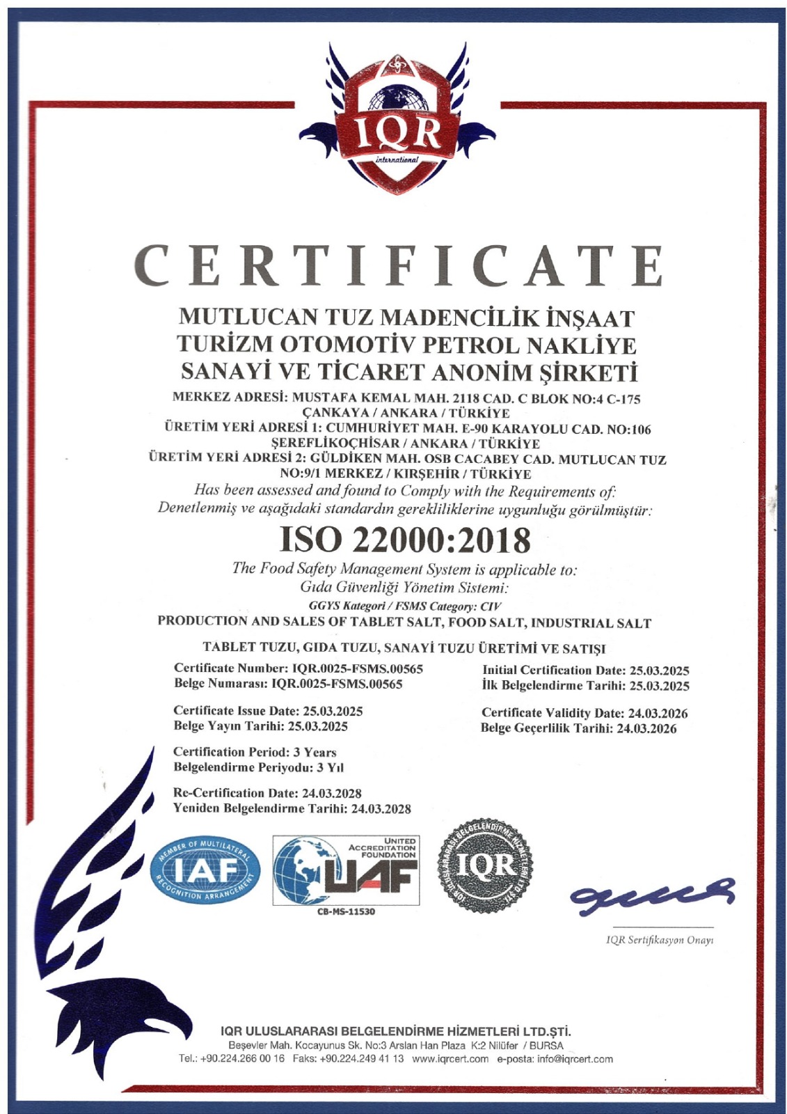 ISO 22000:2018